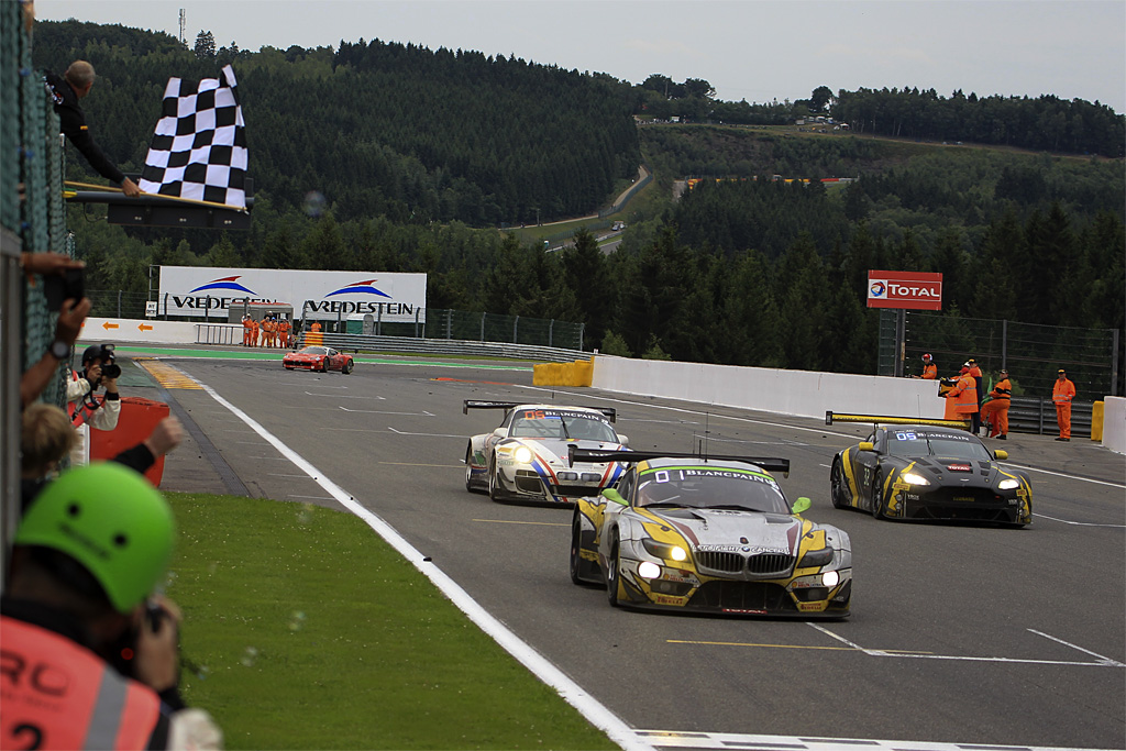 Vindere i Pro klassen: BMW Sports Trophy Team Marc VDS, med Markus Paltalla, Lucas Luhr, Nick Catsburg
(Foto: Blancpain-gt-series.com / Vision Sport Agency)